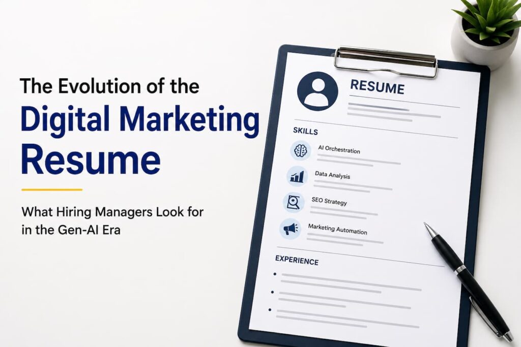 Modern Digital Marketing Resume