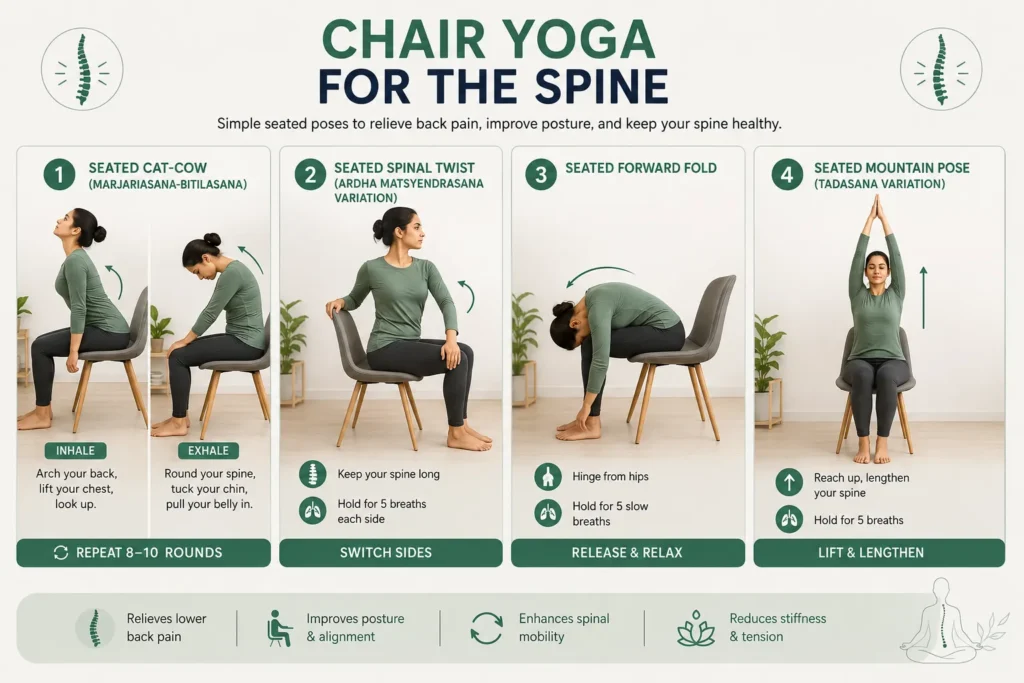 Chair Yoga For Spine