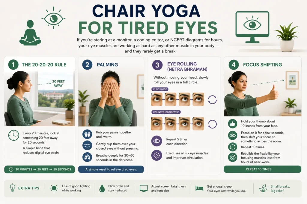 Chair Yoga For Tired Eyes