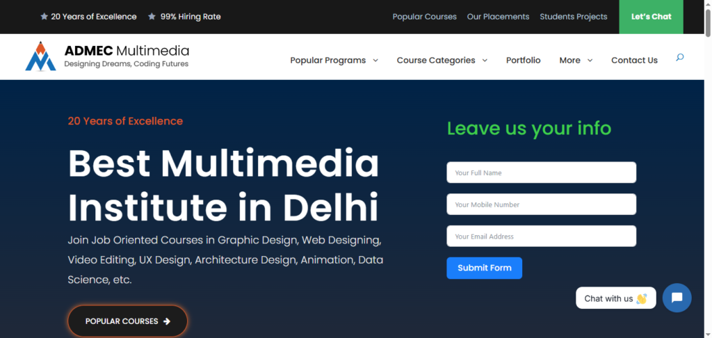 ADMEC Multimedia WEbsite